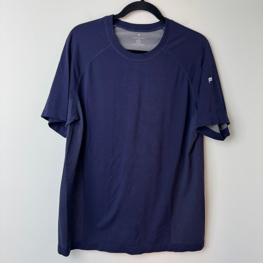 Fabletics Men's Training Day Short Sleeve T-shirt Deep Navy Size XL